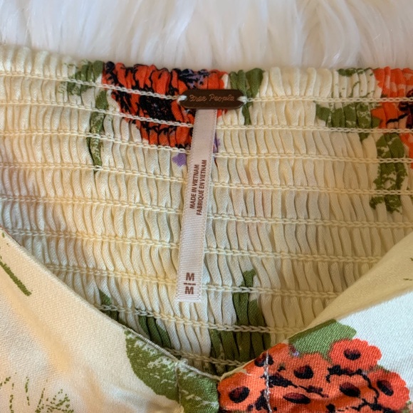 New Free People Midi Dress Floral Printed Size M - Picture 5 of 6